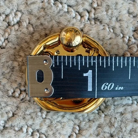 Louis Vuitton Louise Gold Tone Metal Phone Ring M64290 fits all Phones / Cases - Picture 11 of 15